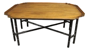 Kittinger Chinese Chippendale Bamboo-Base Coffee Table