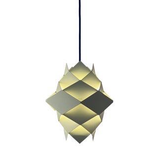 Symfoni Pendant Lamp in White Metal by Preben Dal for Hans Følsgaard, 1960s For Sale