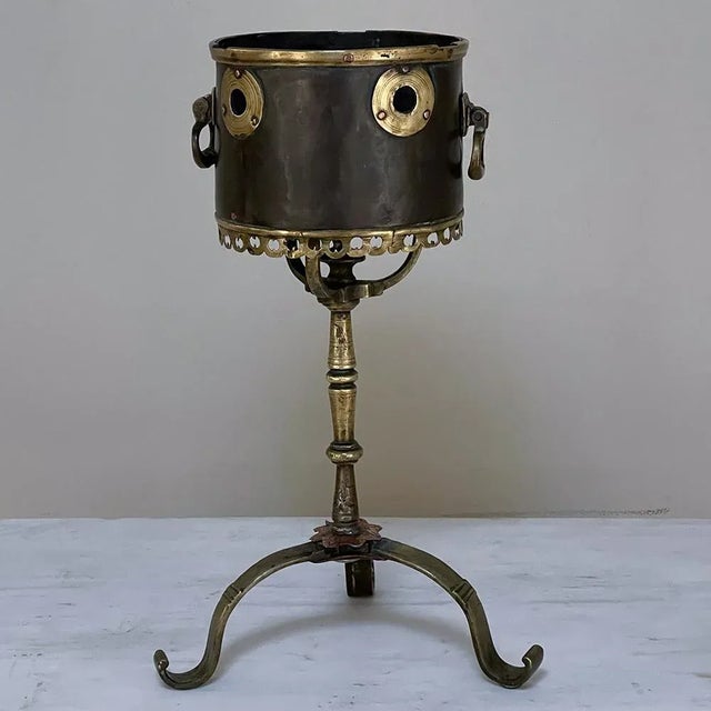 18th Century Dutch Bronze & Copper Tea Kettle Warmer For Sale - Image 12 of 13