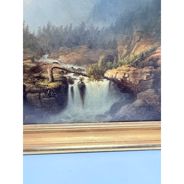 James Hope (American, 1818–1892) “Castleton Falls, Castleton, Vermont,” 1856 O/C For Sale - Image 9 of 17