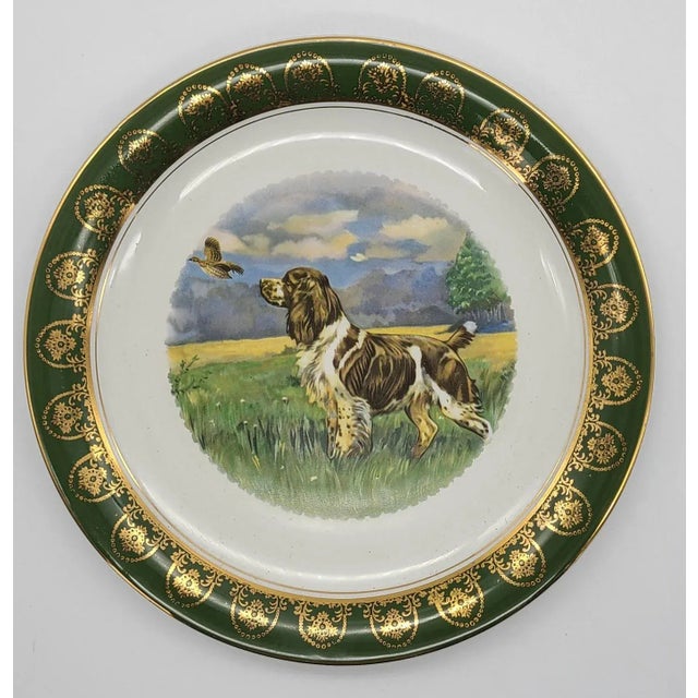 Green LastChANCE!Vintage Lightwood and Son Hunting Scene Plate For Sale - Image 8 of 8