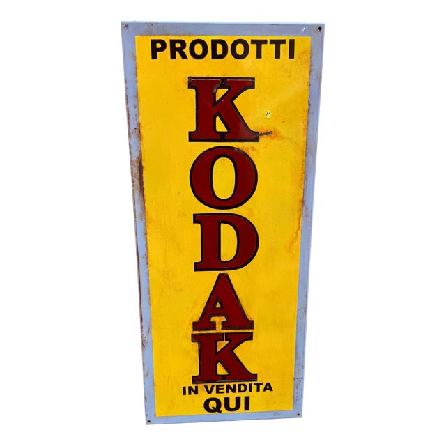 Vintage Kodak Sign, 1970s For Sale