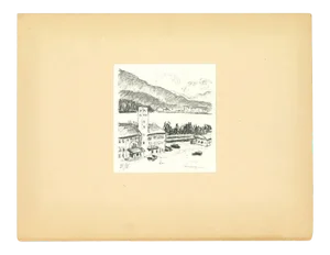 Albert Marquet, Mountains of Canton Grigioni, Lithograph, Early 20th Century