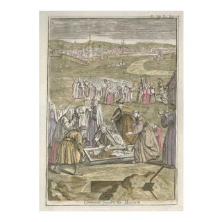 Moscovite Funeral Ceremony - by G. Pivati - 1746-1751 1746-1751 For Sale