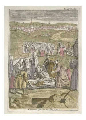 Moscovite Funeral Ceremony - by G. Pivati - 1746-1751 1746-1751