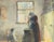 Dutch Genre Painting of a Peasant Woman Churning Butter, Hague School, by Bernard Blommers, circa 1890 For Sale - Image 13 of 16