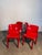 Vintage Red Selene Model Chairs by Vico Magistretti for Artemide, 1970, Set of 4 For Sale - Image 6 of 7