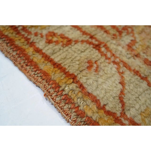 19th Century Antique Oushak Rug 2'5'' x 4'2'' For Sale - Image 5 of 10