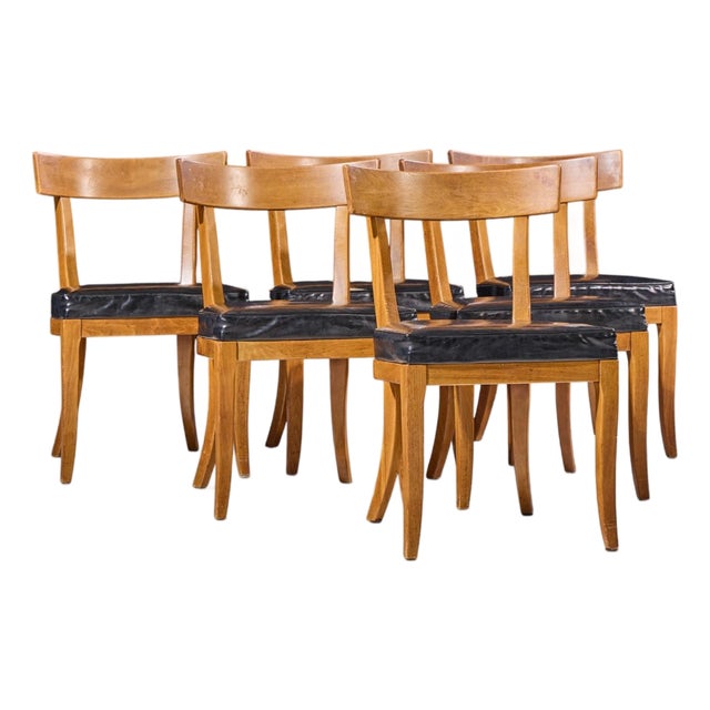 Baker Milling Road Walnut Dining Chairs - Set of 6 For Sale