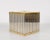 Mid-Century Italian Cubic Brass and Chromed Metal Newspaper Rack, 1970s For Sale - Image 12 of 18