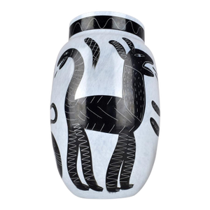 1980s Kosta Boda Caramba Art Glass Vase