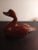 Wood 1980s Hand Carved Wood Duck Sculpture For Sale - Image 7 of 7