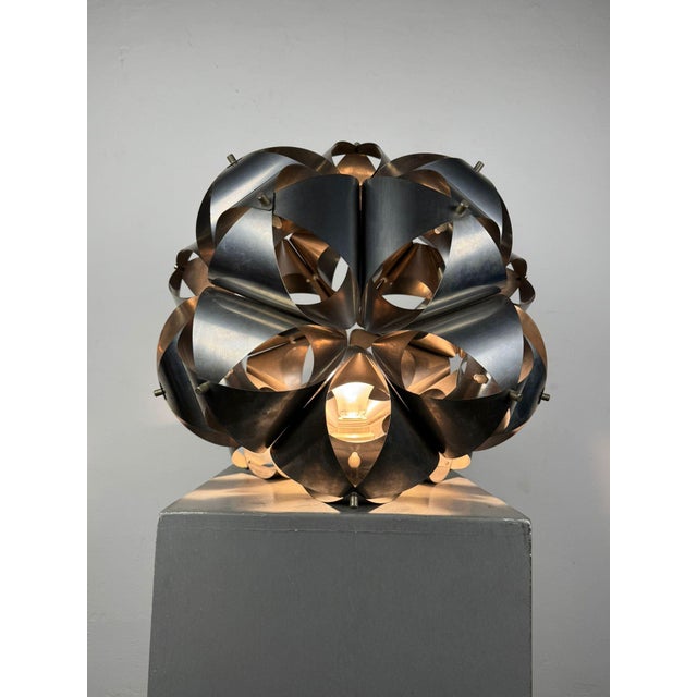 Aluminum Table Lamp, 1970s For Sale - Image 4 of 18