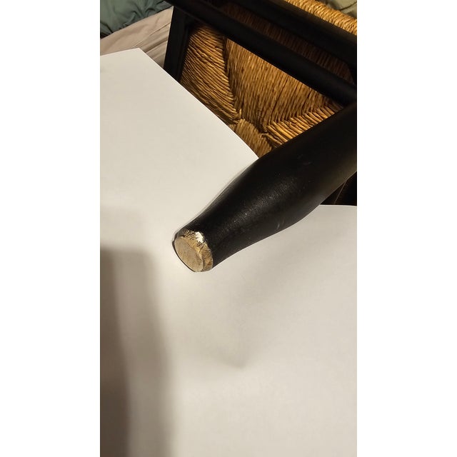 Mid-Century Gentlemans' Valet Chair With Rush Woven Seat For Sale - Image 11 of 16