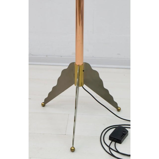 Italian Murano Glass and Brass Floor Lamp from Relco Milano, 1980s For Sale - Image 10 of 17