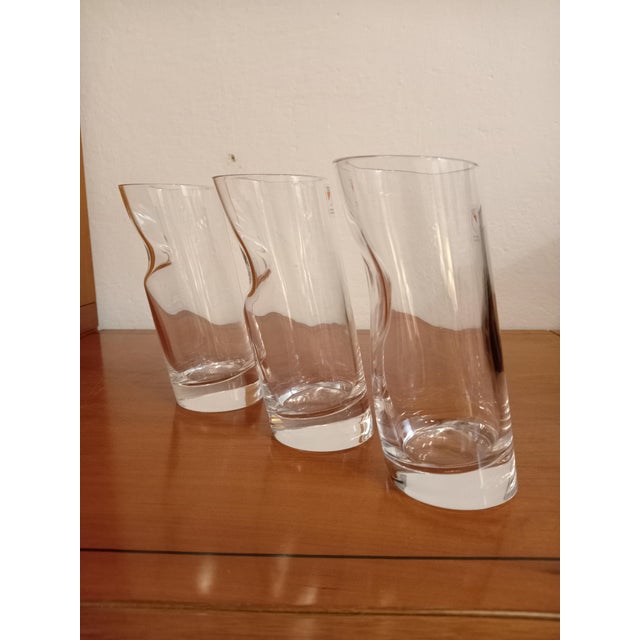 1980s Ice Stopper Glasses by Angelo Mangiarotti for Cristallerie Colle, 1980s, Set of 3 For Sale - Image 5 of 5