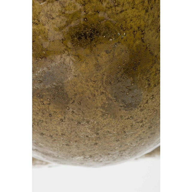 Square Flush Mount Glass Fixture For Sale In New York - Image 6 of 10