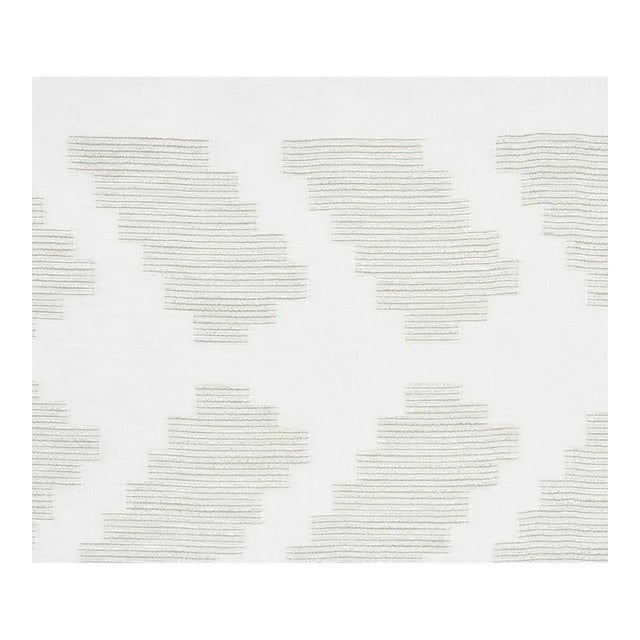 Schumacher Adia Sheer Fabric in Quartz For Sale