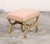 Vintage Italian Curule-Style Stool Newly Reupholstered in Fortuny Fabric For Sale - Image 10 of 10