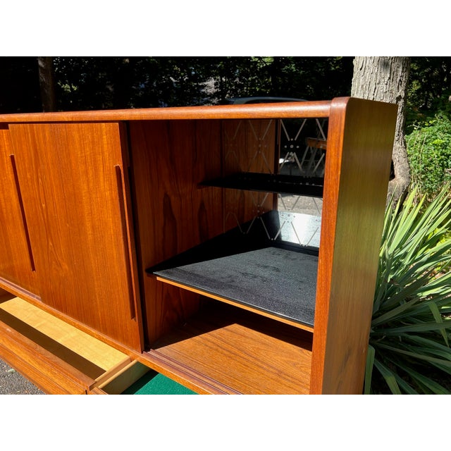 Johannes Andersen Johannes Andersen Danish Teak Highboard Mid Century Modern, Attributed For Sale - Image 4 of 12