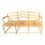 Country French Bench Settee Canned Seats Vintage For Sale