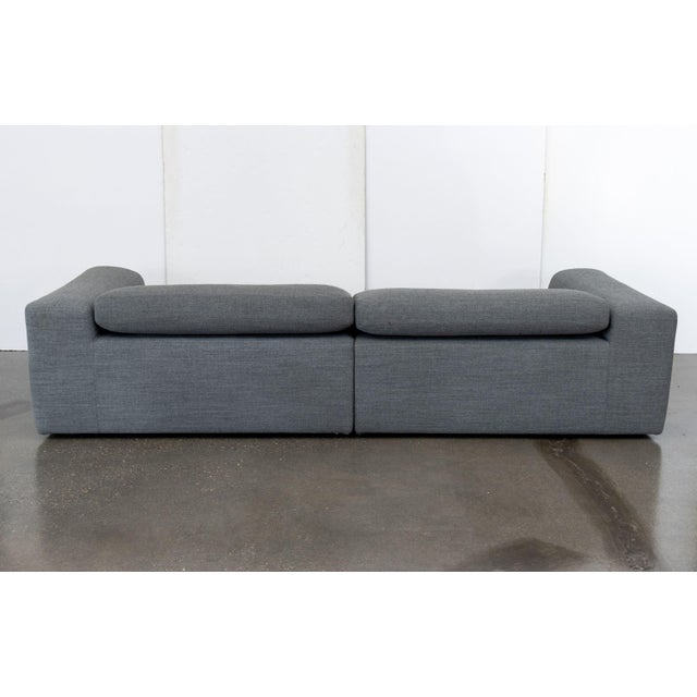 Hay Mags Soft Low Gray Fabric Upholstered Sofa For Sale - Image 9 of 12
