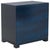Three Drawer Greek Key Nightstand in Navy For Sale - Image 4 of 11