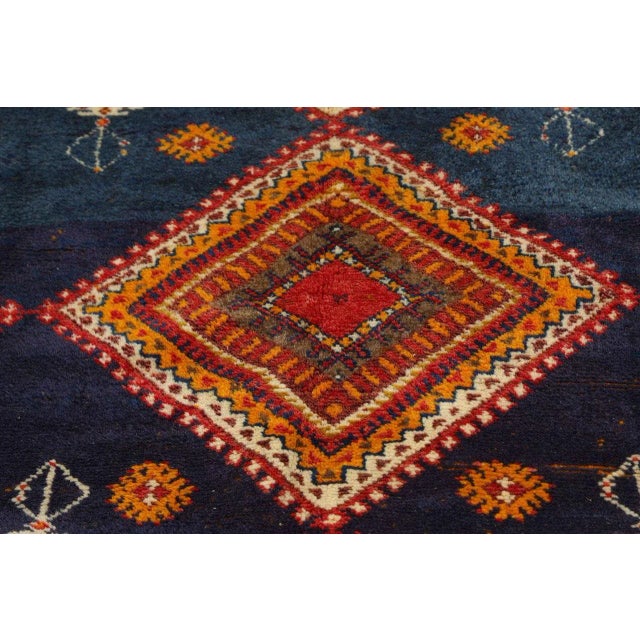 Red 1960s Moroccan Vintage Tribal African Rug For Sale - Image 8 of 10