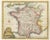 Antique Map of France, 1756 For Sale