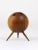 Walnut Ball Tripod Candleholder, Austria, 1950s For Sale - Image 6 of 10