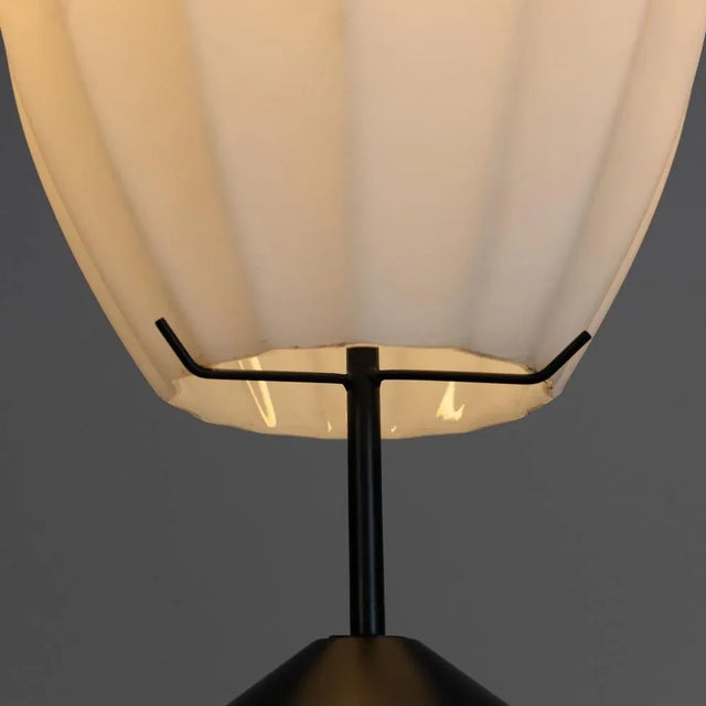Glass and Metal Table Lamp, 1960 For Sale - Image 6 of 11