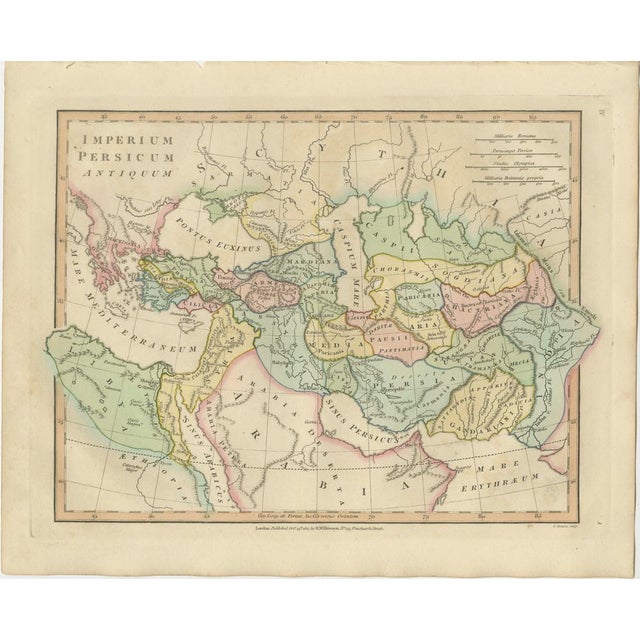 Antique Map of the Ancient Middle Eastern Empire, 1817 For Sale - Image 10 of 10