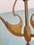 Antique Art Nouveau Chandelier in Brass and Scalloped Frosted Glass, 1890s For Sale - Image 10 of 16