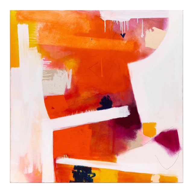 Contemporary Abstract Oil and Graphite on Canvas "Masthead" by Xanda McCagg For Sale