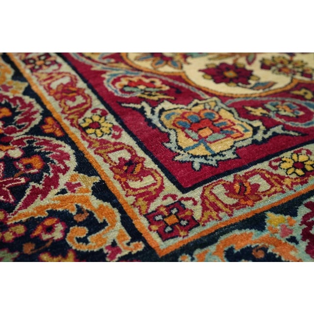 Antique Persian Rug 4'4'' x 5'10'' For Sale In New York - Image 6 of 9