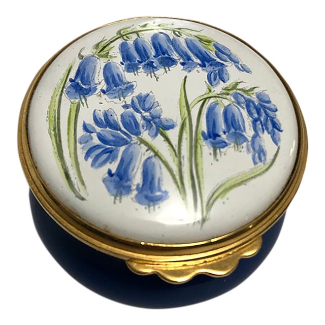 1980s Kingsley Enamel Blue Box For Sale