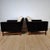 Mid-Century Modern Armchairs Upholstered in Hermès Velvet and Linen Bouclé, Set of 2 For Sale - Image 4 of 9