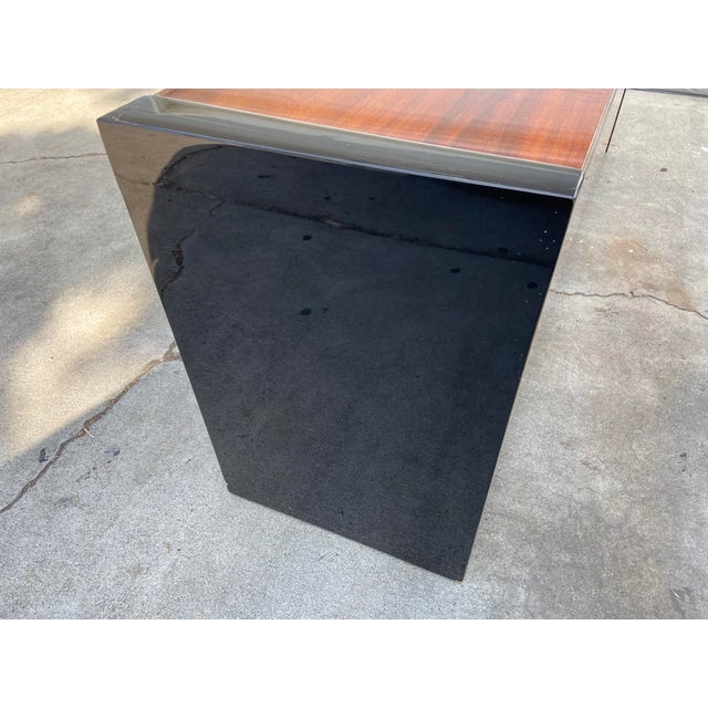 Henredon Vintage Henredon Elan Collection Black Lacquer and Koa Wood Credenza Sideboard For Sale - Image 4 of 18