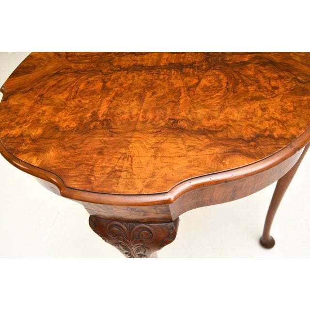 Burr Walnut Occasional Side Table, 1930 For Sale - Image 6 of 8