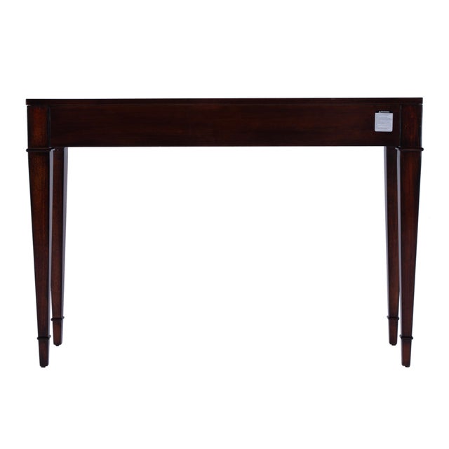 Wood Kai 45 in. W Rectangular Wood 2 Drawer Console Table, Cherry For Sale - Image 7 of 9