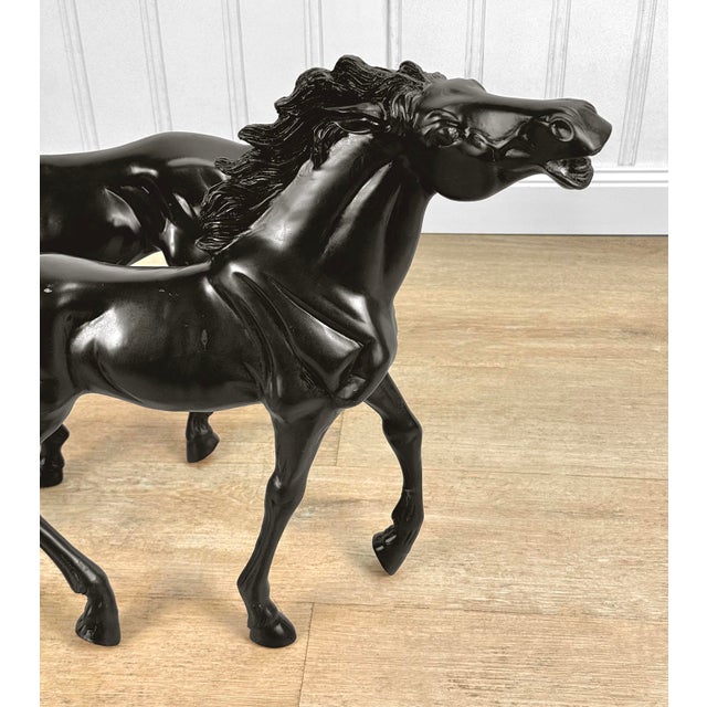 Vintage Art Deco Extra Large Bronze Horse Sculpture - a Pair 