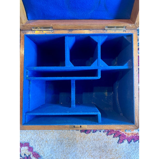 Late 19th Century Antique English Oak Fitted Decanter Box, Victorian Circa 1870-1900 For Sale - Image 5 of 8