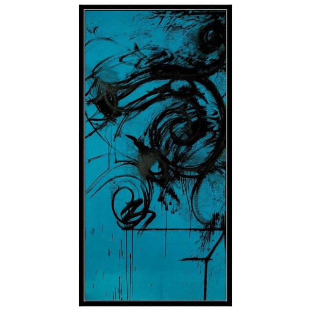1980s 1980s Blue Commelynck Gate, Jim Dine - Set of 2 For Sale - Image 5 of 7