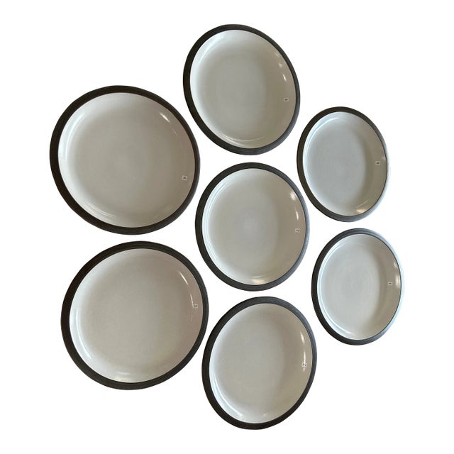 1960s Heathware Dinner Plates- Set of 8 For Sale