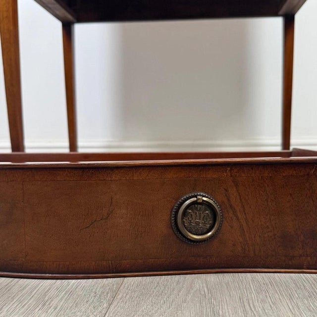 Antique Early 20th Century English Mahogany Side Table For Sale - Image 12 of 13