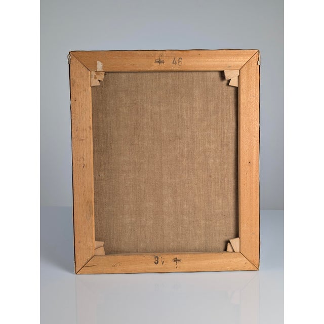 Antonio Calvo Carrión, Portrait, 1970s, Oil Painting on Canvas For Sale - Image 6 of 11