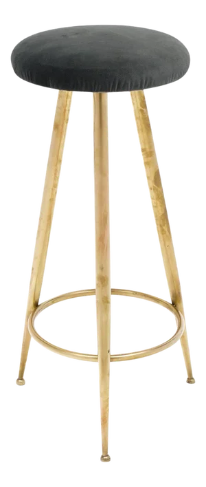 Italian Vintage Brass Stool