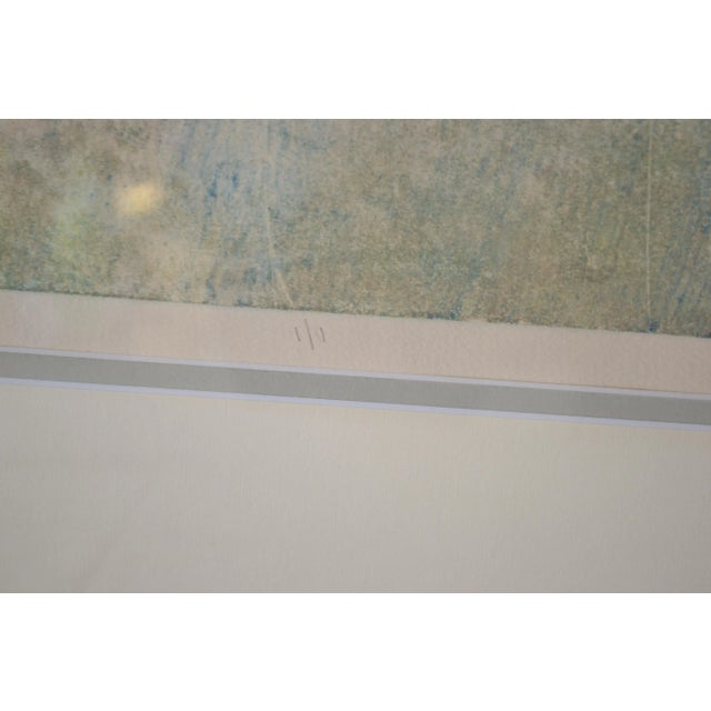 1980s 1982 "Eva-The Red Dream Pastel and Water Color Painting by Duguay For Sale - Image 5 of 6