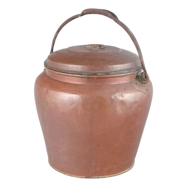 19th Century Danish Maternity Pail in Copper For Sale