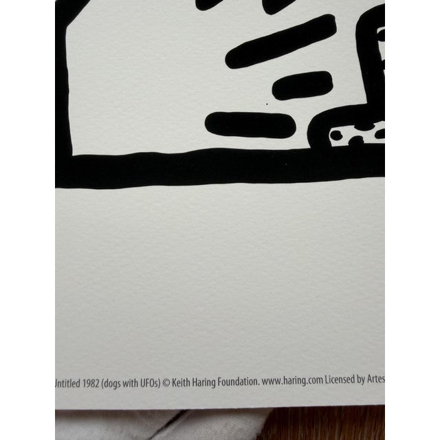 Keith Haring, Untitled 1982 (Dogs with Ufo's), 2000s, Paper For Sale - Image 4 of 9